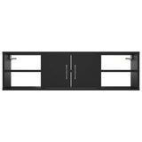 ZNTS Wall Shelf Black 102x30x29 cm Engineered Wood 806257