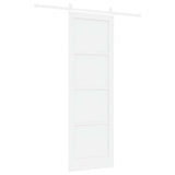 Sliding Door Manual White 78 x 232 cm Solid pine wood and steel 3333223