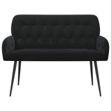 2 Seater Sofa with Metal Legs 2-Seater Black Velvet 42051023