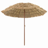 Beach Parasol Natural 255 x 255 x 255 cm Polyester and Steel 42006678