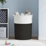Storage Basket Black and White 49x65 cm Cotton 358495