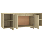 TV Cabinet Sonoma Oak 130x35x50 cm Engineered Wood 809587
