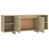 TV Cabinet Sonoma Oak 130x35x50 cm Engineered Wood 809587