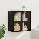 Wall Cabinet Black Oak 68 x 37 x 68.5 cm Engineered Wood 882912