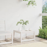 Garden Footstool White Solid Wood Pine 844680