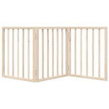 Dog Gate Foldable 3 Panels 150 cm Poplar Wood 352172