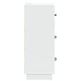 Drawer Cabinet White 33 x 34.5 x 87 cm Engineered Wood 895305