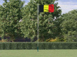 Belgium Flag and Pole 6.23 m Aluminium 3147087