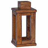 Lantern 3 pcs Natural Mahogany Wood 42012367