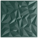 Wall Panels 12 pcs Amethyst Green 50 x 50 cm XPS Foam 42046062