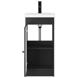 Bathroom Vanity with Sink Black 42 x 40 x 84.5 cm 890055