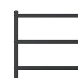 Metal Bed Frame without Mattress with Footboard Black 90x200cm 355376