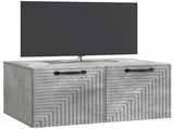 Wall-Mounted TV Cabinet Concrete Grey 59.5 x 41 x 30 cm 898678