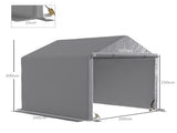 2 x 2m Garden Fabric Storage Tent - Grey T3398P318780