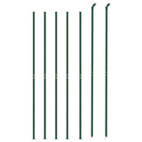 Wire Mesh Fence with Flange Green 1.4x10 m 154179