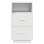 ZNTS Bedside Cabinets 2 pcs with 2 Drawers White 36x36x68 cm 858579