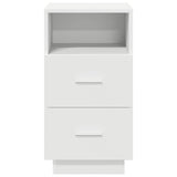 ZNTS Bedside Cabinets 2 pcs with 2 Drawers White 36x36x68 cm 858579