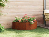 Planter Rusty 90 x 45 x 35 cm Weathering Steel 883695