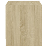 Bedside Cabinets with Glass Doors 2 pcs Sonoma Oak 35x37x42 cm 836348