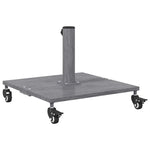 Outdoor Umbrella Base Dark grey wood look 45 x 45 x 31 cm Steel 42009948