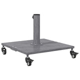 Outdoor Umbrella Base Dark grey wood look 45 x 45 x 31 cm Steel 42009948