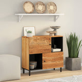 Side Cabinet 80x33x75 cm Solid Wood Acacia 356882