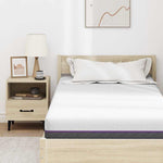 Mattress White and Grey 90 x 190 cm Memory Foam 4106325