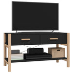 ZNTS TV Cabinet Black 82x38x45 cm Engineered Wood 345661