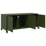 TV Cabinet Olive Green 100.5x39x43.5 cm Steel 846648