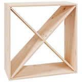 Wine Cabinet 62x25x62 cm Solid Wood Pine 821759