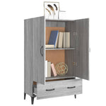 ZNTS Highboard Grey Sonoma 70x31x115 cm Engineered Wood 817475