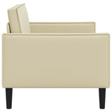 XXL Armchair Cream Faux Leather 42043530