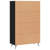 Highboard Black 69.5x31x115 cm Engineered Wood 828269