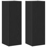 Wall TV Cabinet 2 pcs Black Oak 30.5 x 28.5 x 90 cm 862571