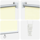 Outdoor Roller Blind UV Protection Cream 185 x 230 cm 42041187