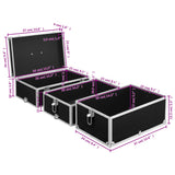 Make-up Case 37x24x40 cm Black Aluminium 91840
