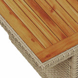 Garden Sofa Set with Storage 8 pcs Beige Poly rattan 3358830