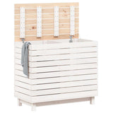 Laundry Basket White 88.5x44x76 cm Solid Wood Pine 832324