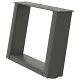 Coffee Table Legs U-Shaped 2 pcs Anthracite 50x cm Steel 4012746