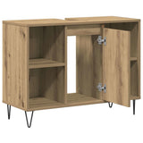 Bathroom Cabinet Artisan Oak 80 x 33 x 60 cm Engineered Wood 873896