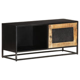 TV Cabinet 90x30x40 cm Rough Mango Wood 323150