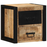 Bedside Cabinet 40x35x40 cm Solid Rough Wood Mango 4015953