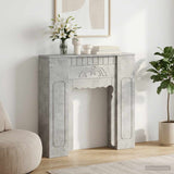 Fireplace Surround Concrete Grey 93 x 20 x 89 cm 8006627