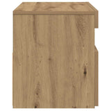 TV Cabinets with LED Lights 2 pcs Artisan Oak Engineered Wood 856318
