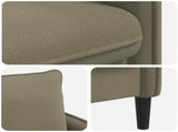 XL Armchair Khaki Velvet 42043545