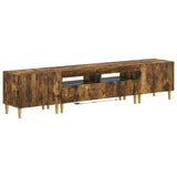 5 Piece LED TV Cabinet ARNHEM Smoked Oak Engineered Wood 3416602