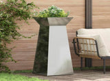 Pillar Planter Silver 40 x 40 x 100 cm 873862