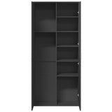 Highboard Black 80x35x180 cm Engineered Wood 3276652