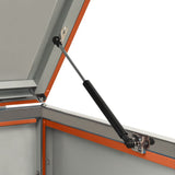 Double Wheelie Bin Shed 138x77.5x112.5 cm Stainless Steel 149563