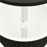 3-in-1 Ice Cooler Table Black Polypropylene 364157